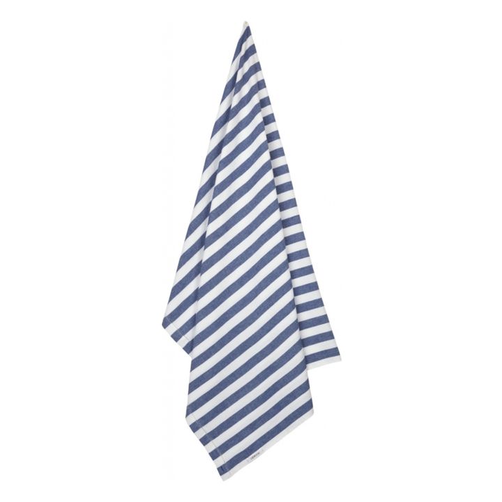 Serviette de plage Macy en coton bio Bleu roi- Image produit n°1