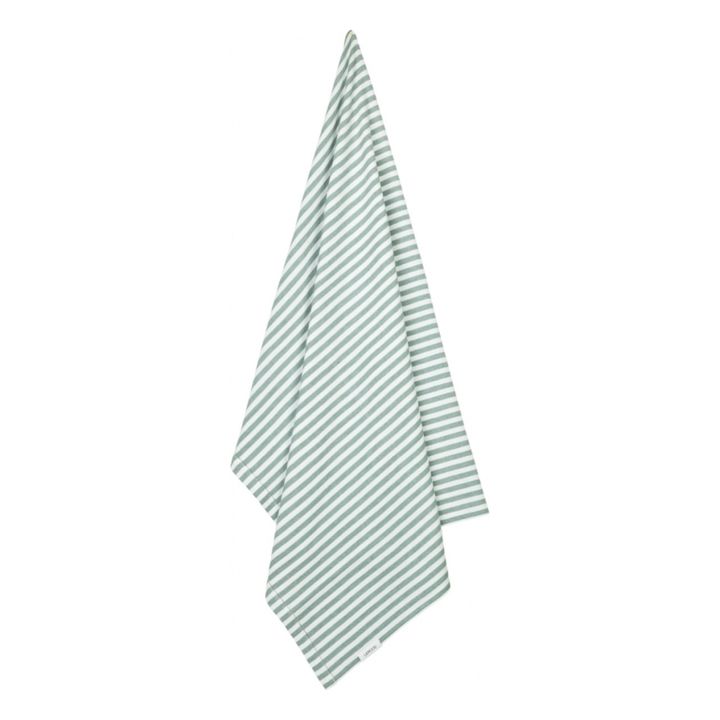 Serviette de plage Macy en coton bio Vert pâle- Image produit n°1