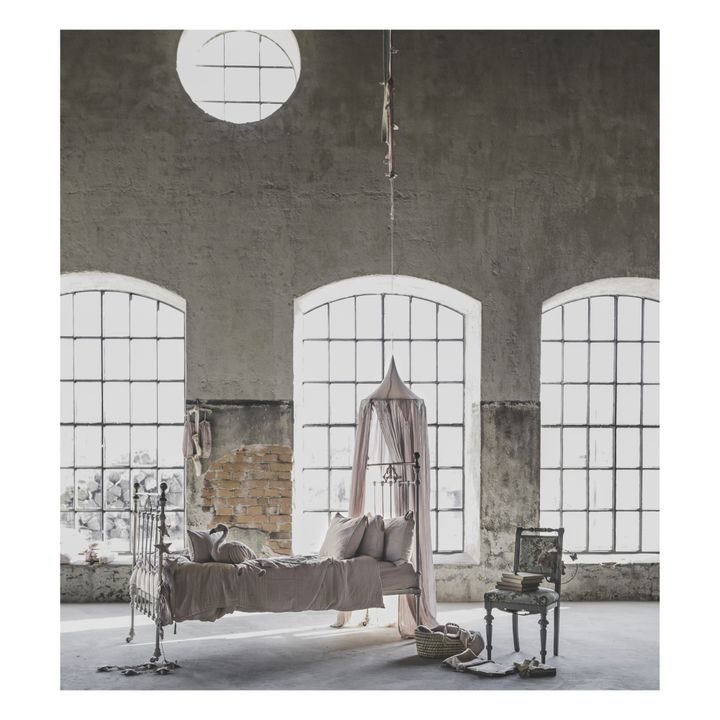 Coussin carré en coton bio | Dusty Pink S007- Image produit n°1