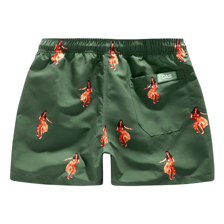 Short de Bain Honolulu - Collection Homme | Vert kaki- Image produit n°1