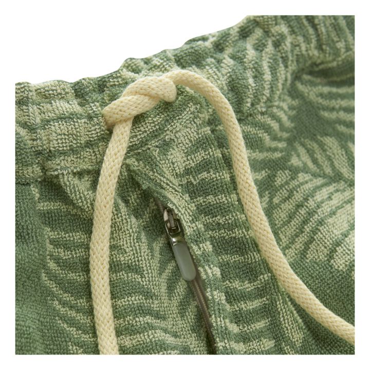 Banana Leaf Terry Cloth Shorts - Men’s Collection | Verde- Imagen del producto n°1
