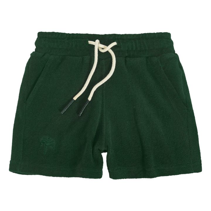 Terry Cloth Shorts | Chrome green- Product image n°0
