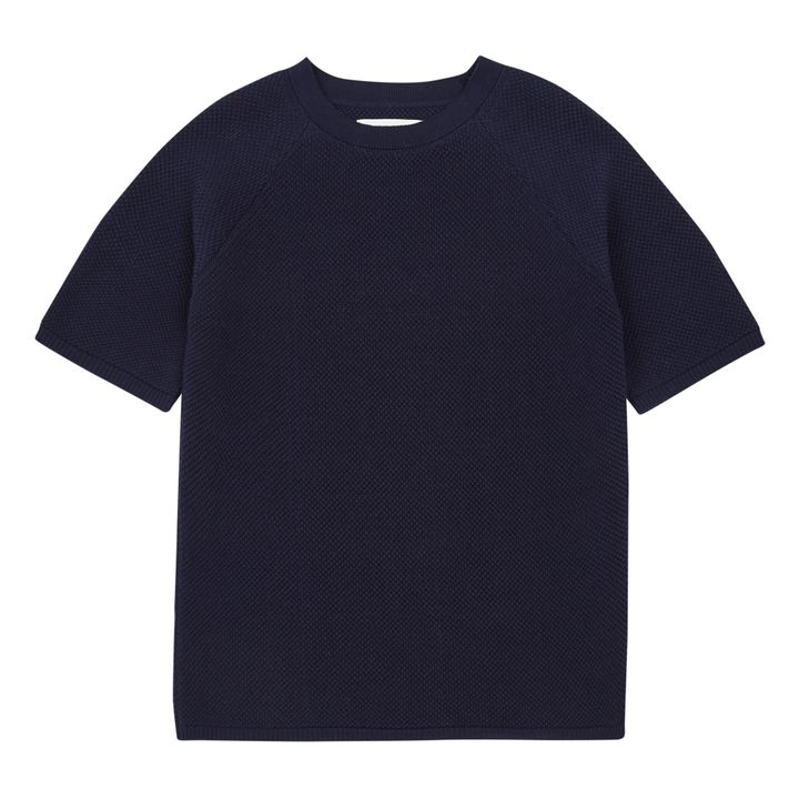 Camisetade algodón orgánico Azul Marino- Imagen del producto n°0
