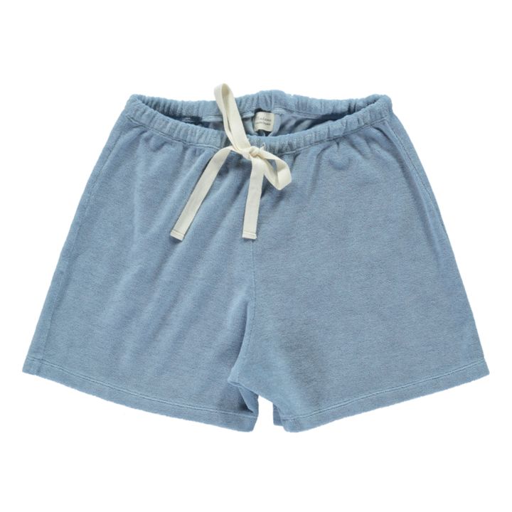Short Eponge Hortensia - Collection Femme | Bleu- Image produit n°0