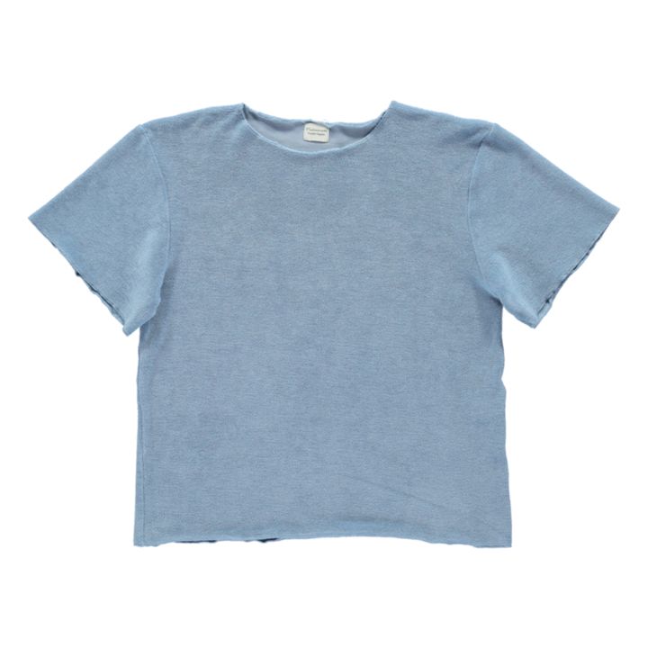 Birch Organic Cotton Terry Cloth T-shirt | Blue- Product image n°0