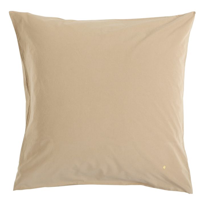 Taie d'oreiller Céleste en coton bio | Beige- Image produit n°2