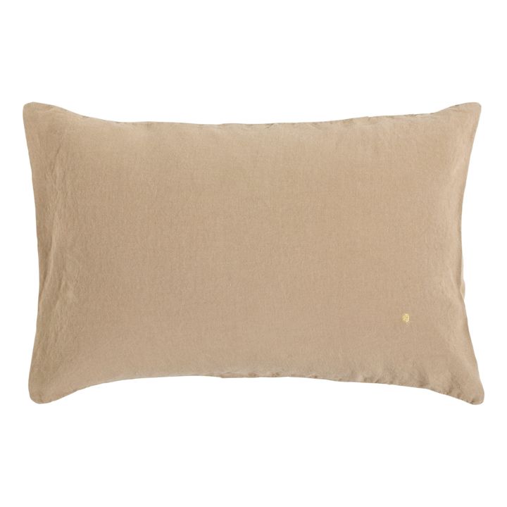 Funda de cojín de cáñamo Mona | Beige- Imagen del producto n°2