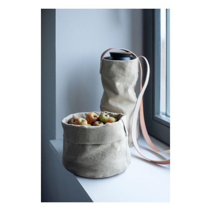 Panier Iona en coton bio | Beige- Image produit n°1