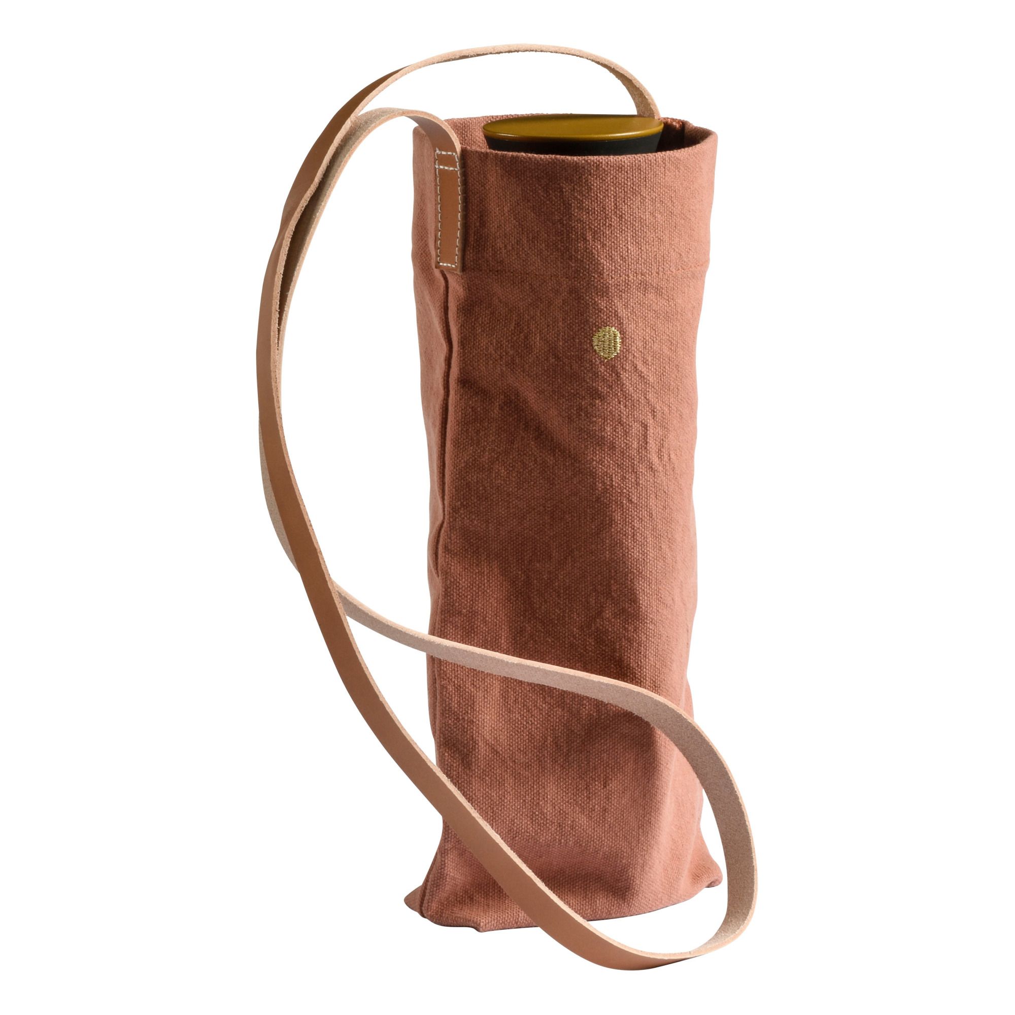 Bolsa para botellas Iona de algodón orgánico Ruibarbo- Imagen del producto n°0