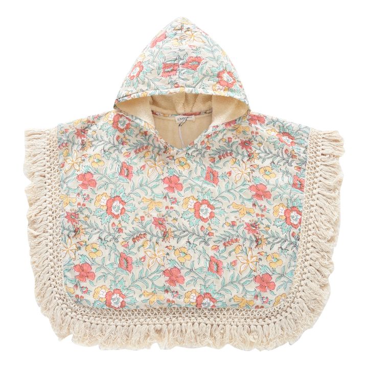 Poncho Mael en coton bio | Vert d'eau- Image produit n°0