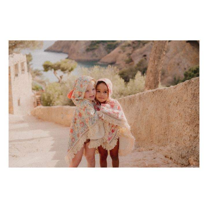 Poncho Mael en coton bio | Vert d'eau- Image produit n°1