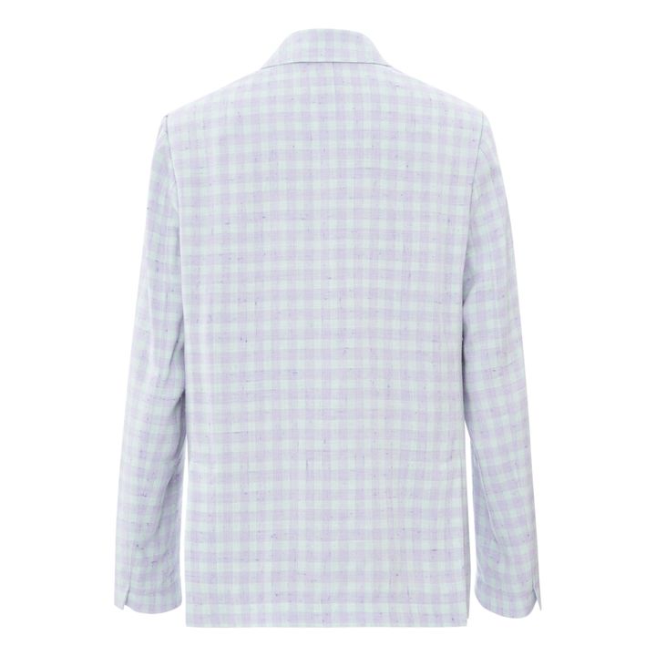 Giacca Tweed Gingham Glicine- Immagine del prodotto n°2