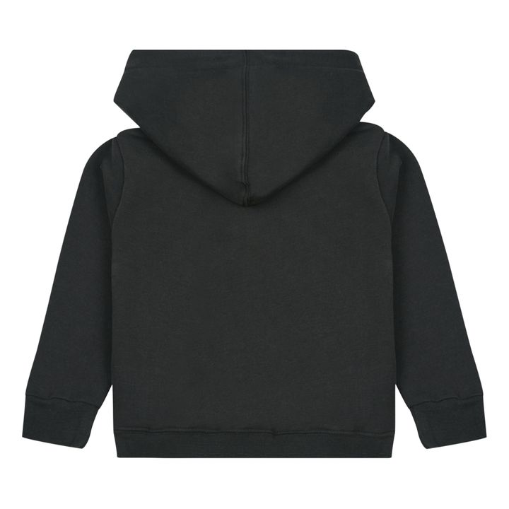 Sweatshirt mit Kapuze aus Bio-Baumwolle | Schwarz- Produktbild Nr. 1