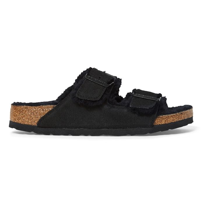 Sandales Arizona Shearling - Collection Adulte | Noir- Image produit n°0