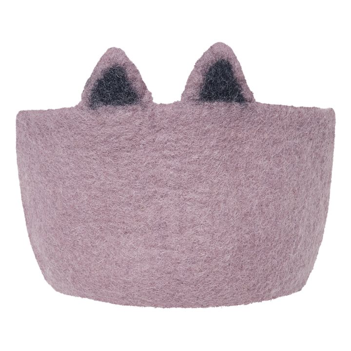 Cestino, modello: Pasu, gatto in feltro | Malva- Immagine del prodotto n°0