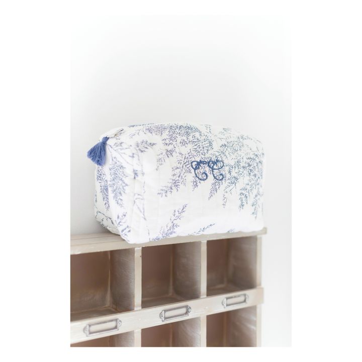 Trousse da bagno, modello: Feuillage | Blu marino- Immagine del prodotto n°2