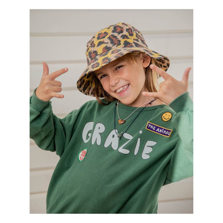 Collana con Lupo Jaspe - Collezione Bambino | Nero- Immagine del prodotto n°3