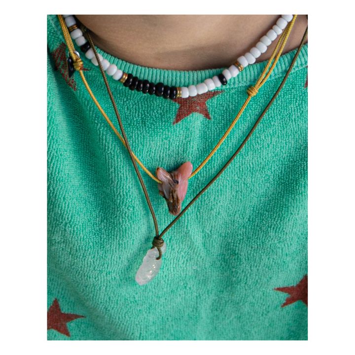 Collana con Lupo Opale - Collezione Bambino | Giallo- Immagine del prodotto n°2