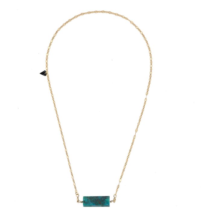 Rolla Bolla Chrysocolla Sun Necklace - Women’s Collection - Verde- Imagen del producto n°0