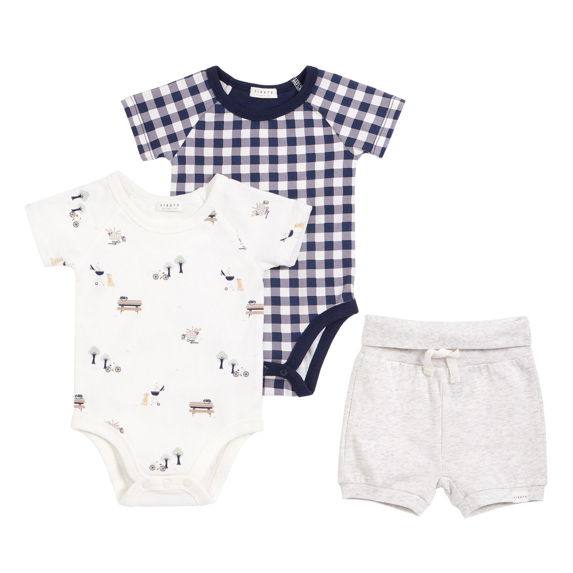 3-Piece Pyjama Set Blanco- Imagen del producto n°0