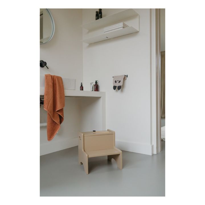 Marche-pied en bois | Beige- Image produit n°4