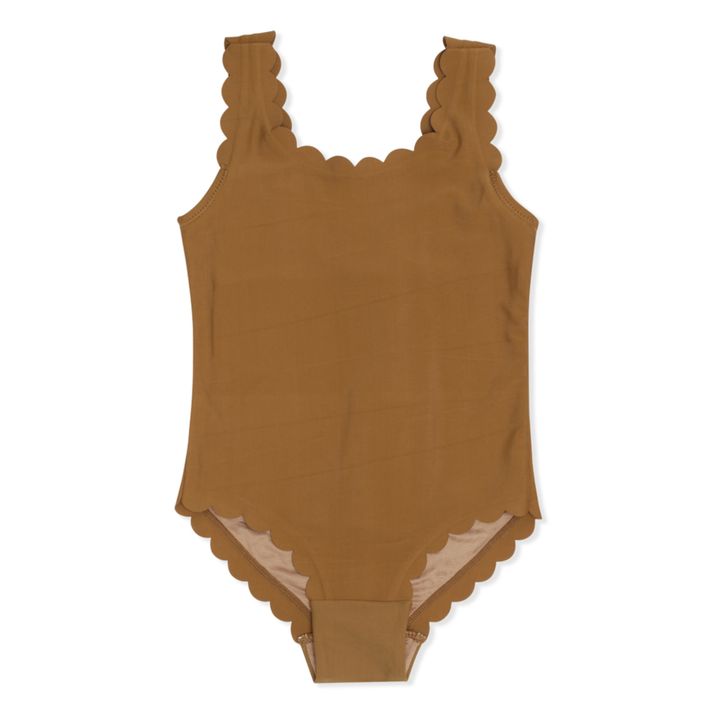 Maillot de Bain 1 Pièce Scallop Marron- Image produit n°0
