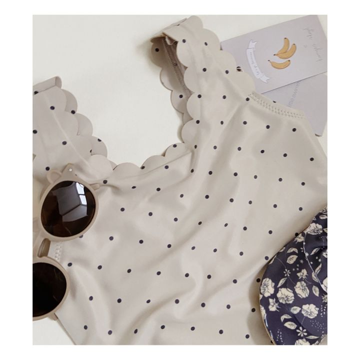 Maillot de Bain 1 Pièce Scallop Ecru- Image produit n°1