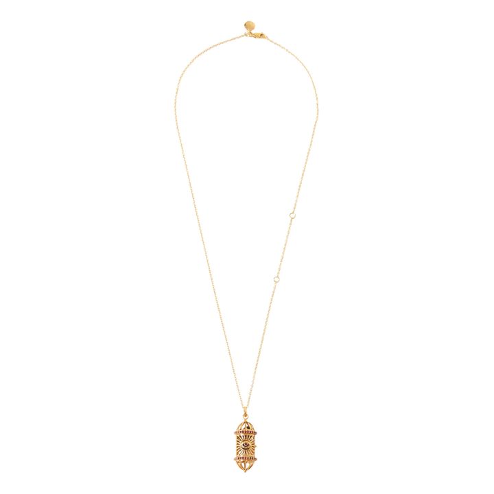 Aleph Ruby Necklace | Burgundy- Product image n°2