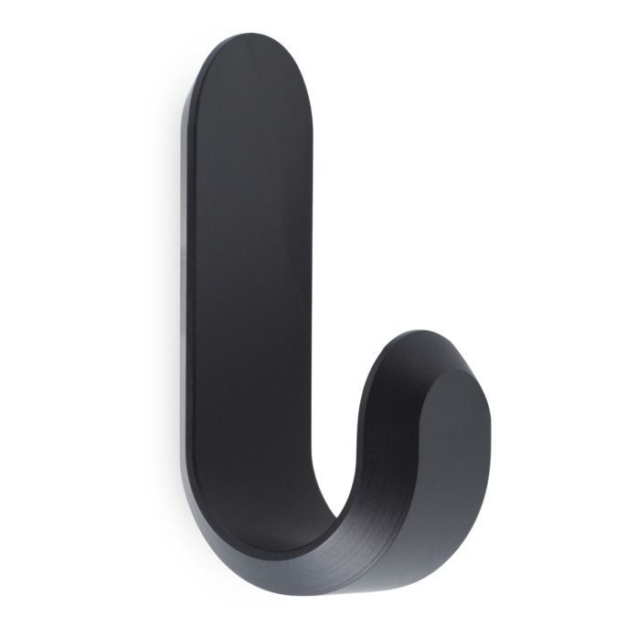 Curve Mini Hooks - Set of 2 | Black- Product image n°0