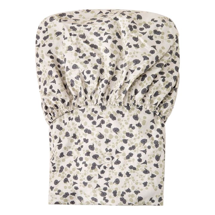 Drap housse Imperial Cress en percale de coton | Gris- Image produit n°1