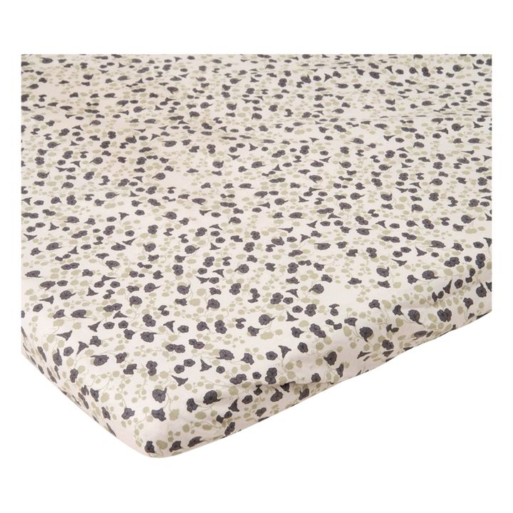 Drap housse Imperial Cress en percale de coton | Gris- Image produit n°2