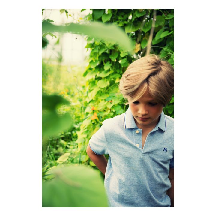 Carter Polo Shirt Marled blue- Product image n°1