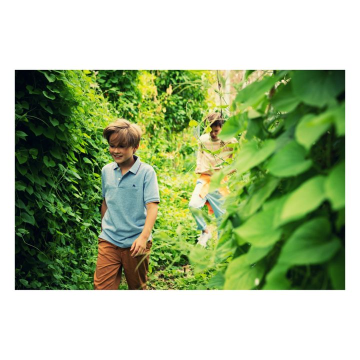 Carter Polo Shirt Marled blue- Product image n°2