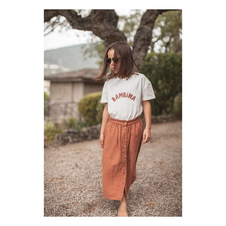 T-Shirt Mini Amore, in cotone biologico | Ecru- Immagine del prodotto n°1