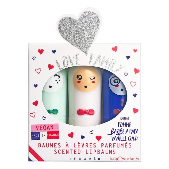Cofre trío con bálsamos de labios Love Family- Imagen del producto n°0