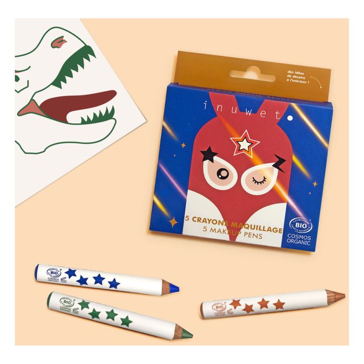 Coffret de 5 crayons de maquillage bio enfant - Wild Land- Image produit n°1