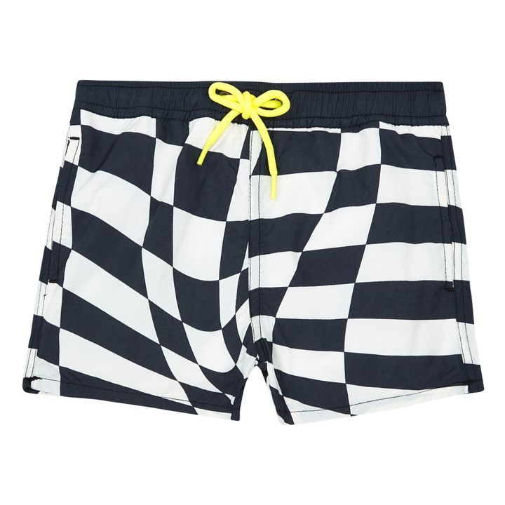 Short de Bain Poolboy Carreaux Noir- Image produit n°0