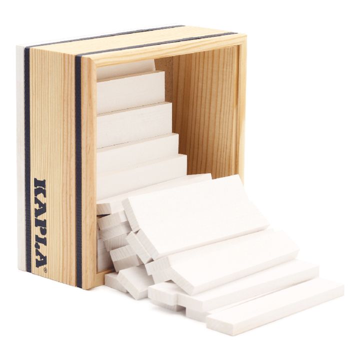 Cofanetto quadrato 40 tavolette | Bianco- Immagine del prodotto n°2