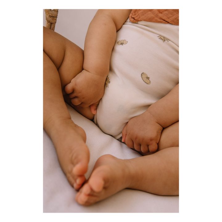 Bama Organic Pima Cotton Baby Bodysuit Ecru- Product image n°1