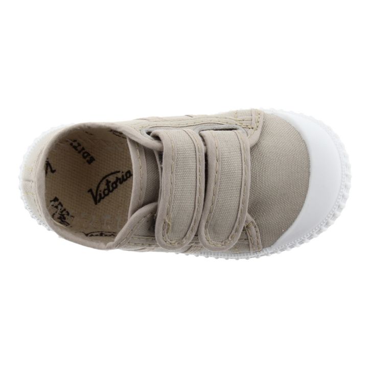 Tiras Lona Velcro Sneakers Beige- Immagine del prodotto n°7