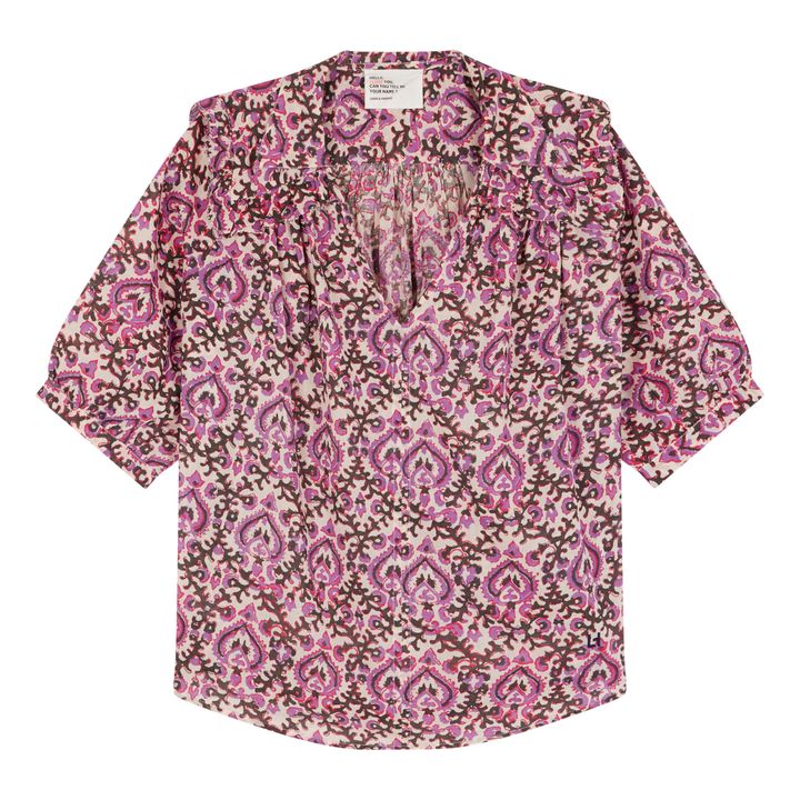 Camicia Cancio Delhi, in cotone biologico Viola- Immagine del prodotto n°0
