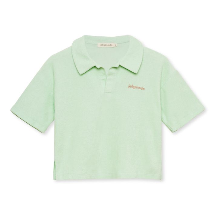 Polo Eponge Coton Bio River Vert d'eau- Image produit n°0