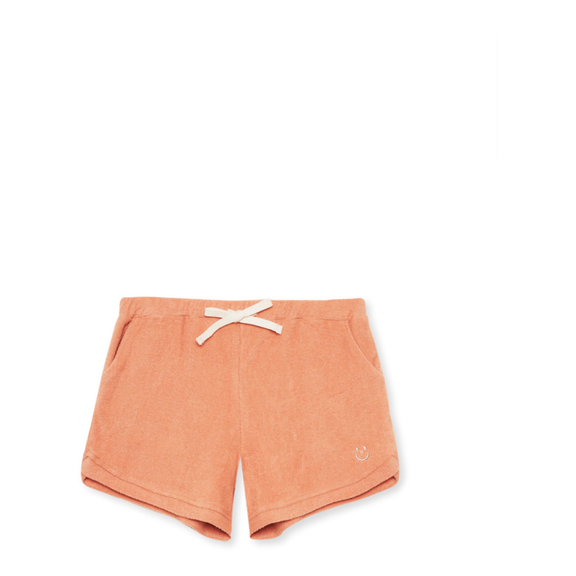 Mekong Organic Cotton Terry Cloth Shorts Terracotta- Product image n°0