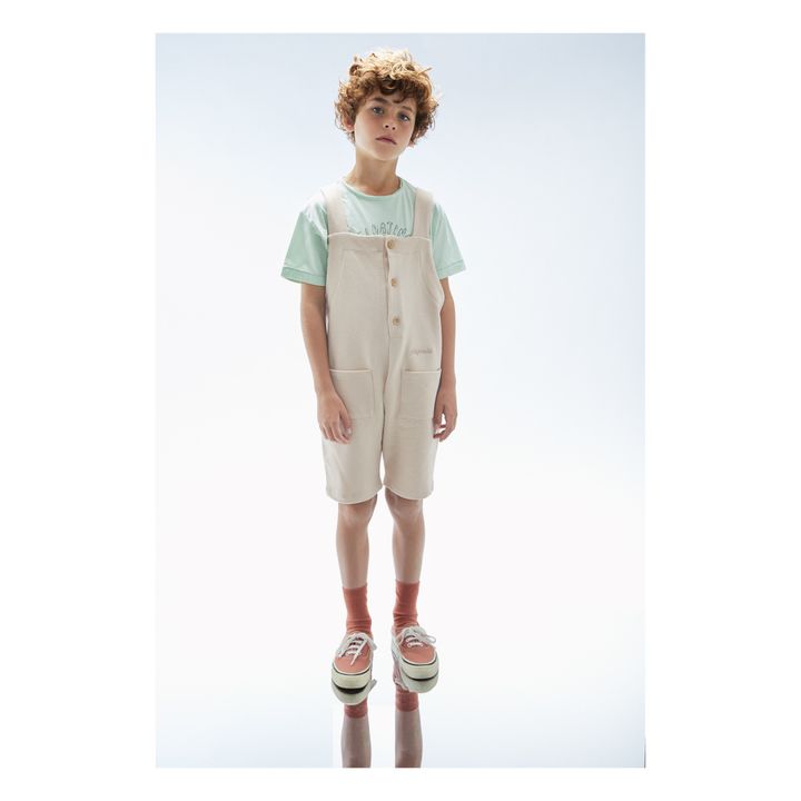 Salopette Molleton Bio Tide Beige- Image produit n°1