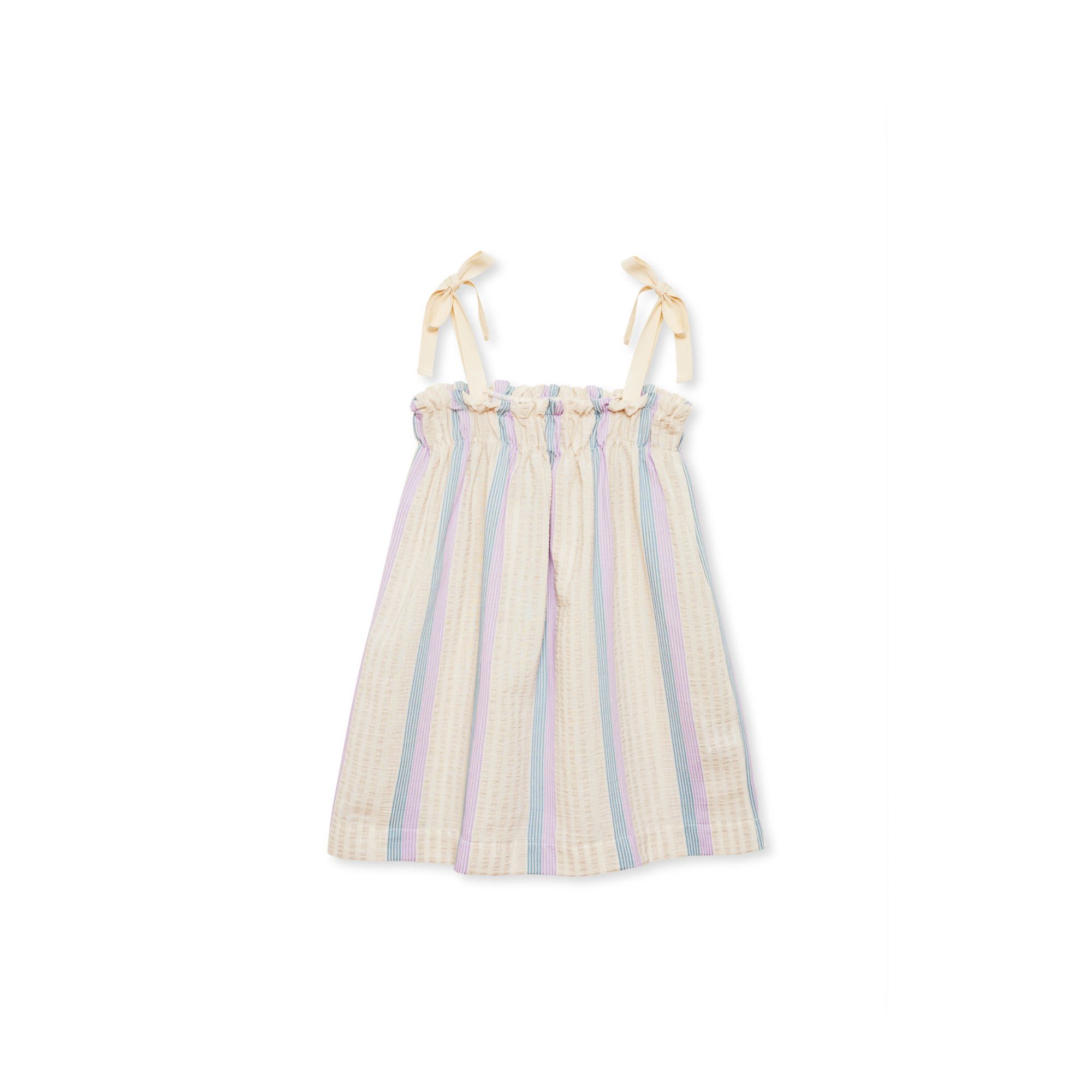 Bassa Recycled Organic Cotton Dress Vanilla- Product image n°0