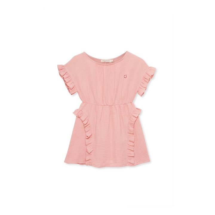 Robe Gaze de Coton Bio Delta Rose- Image produit n°0