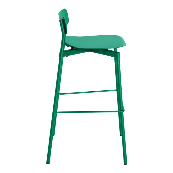 Fromme Metal Bar Stool | Green- Product image n°2