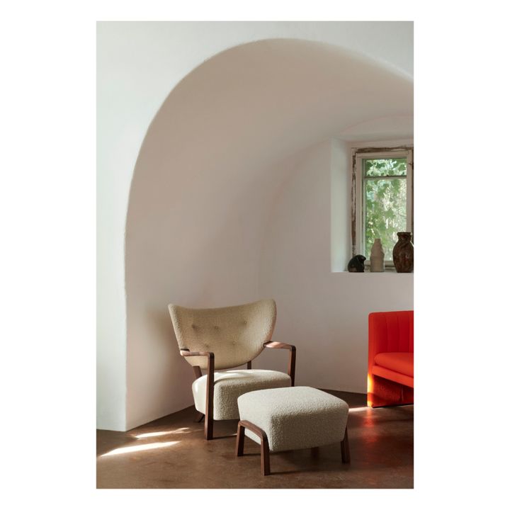 Puf otomano Wulff ATD3, estructura de roble | Roble- Imagen del producto n°1