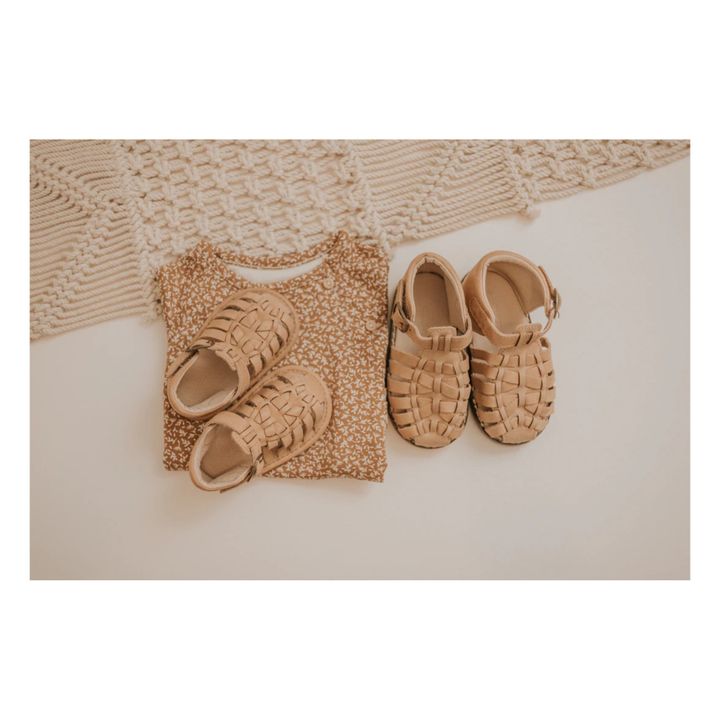 Geflochtene Sandalen | Beige- Produktbild Nr. 4