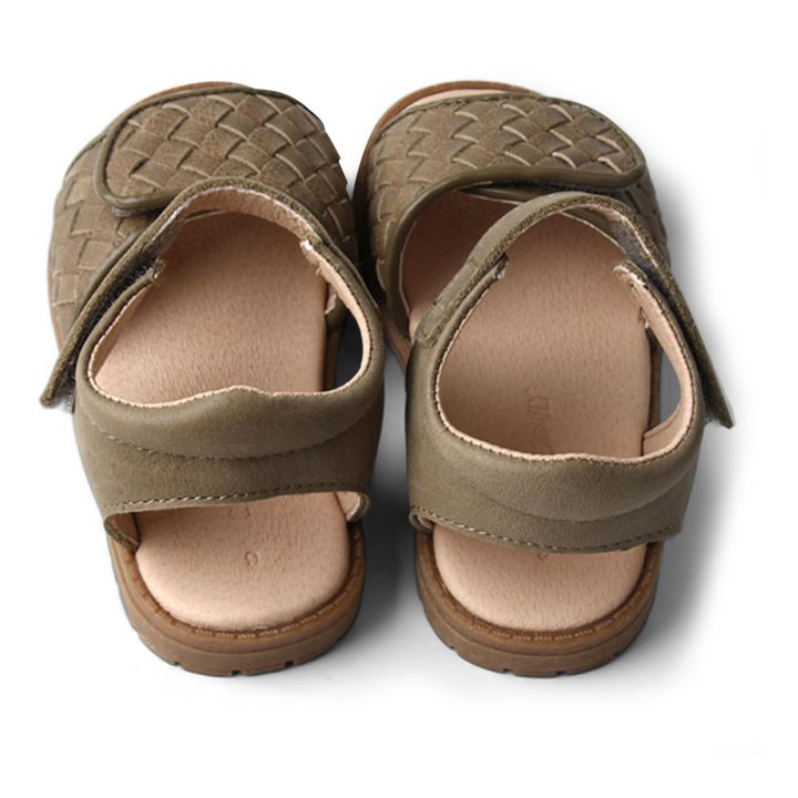 Sandales Tissées Vert kaki- Image produit n°3